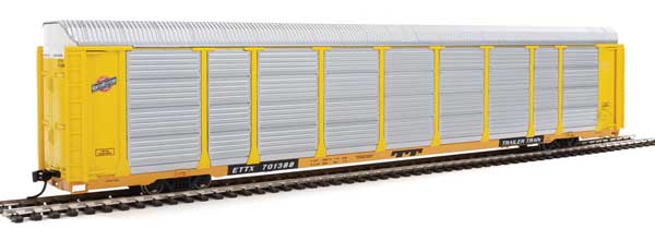 Walthers Proto HO Scale 89' Bi-Level Auto Carrier Milwaukee Road/TTGX #910272 